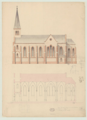 Evreux _Eglise de Navarre, projet.