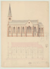 Evreux _Eglise de Navarre, projet.