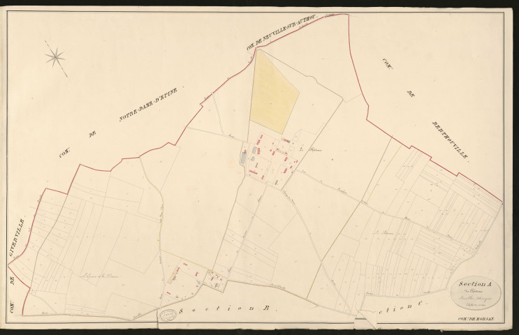 Morsan. Section A _ du Château _ Feuille Unique