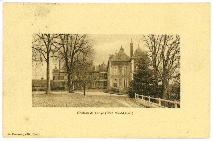 Louye. Château de Louye (Côté Nord-Ouest).