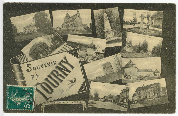 Tourny. Carte souvenir.