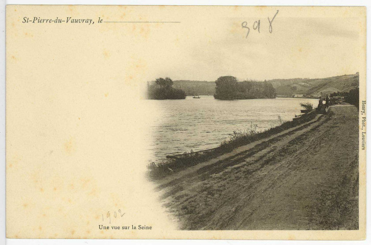 Saint-Pierre-du-Vauvray. Une vue de la Seine.