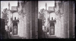 Ruines et vestiges de l'abbaye de Jumièges (Seine-Maritime).