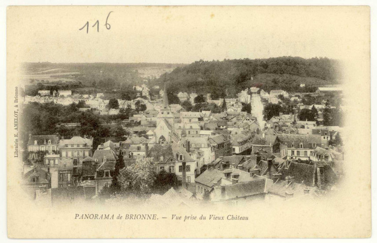 Brionne. Vue prise du Vieux Château.