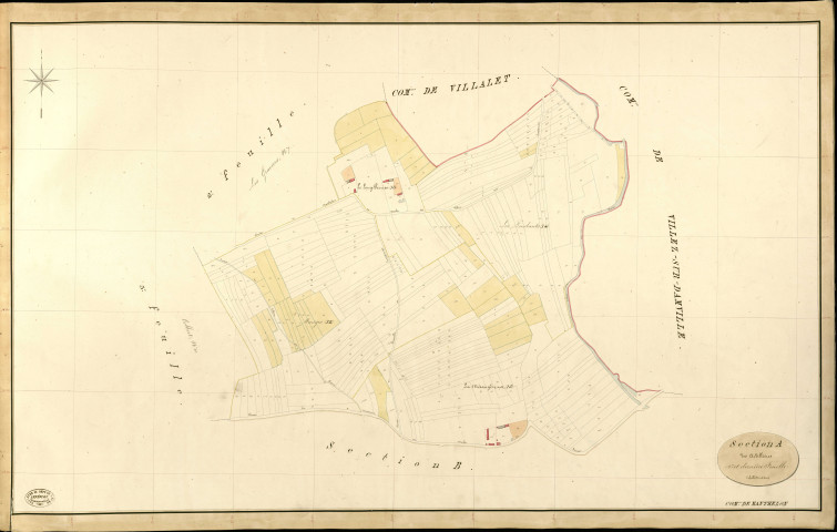 Manthelon. Section A _ des Ardillières _ 4e et dernière Feuille