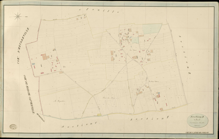 Saint-Aubin-de-Scellon. Section D _ du Breuil _ 2e et dernière Feuille