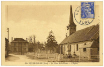 Heudreville-sur-Eure. Place de l'Eglise - L'Eglise.