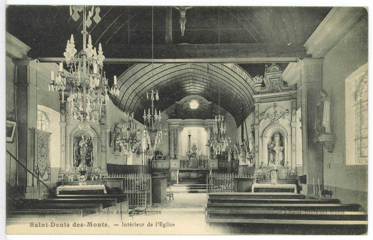 Saint-Denis-des-Monts. Intérieur de l'Eglise.