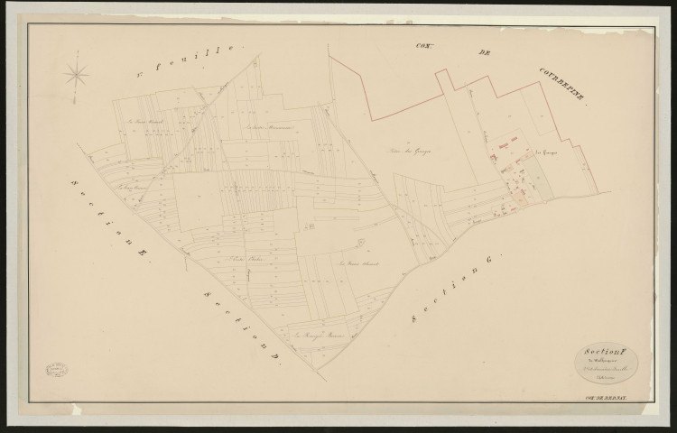 Bernay. Section F _ du Malharquier _ 2e et dernière Feuille
