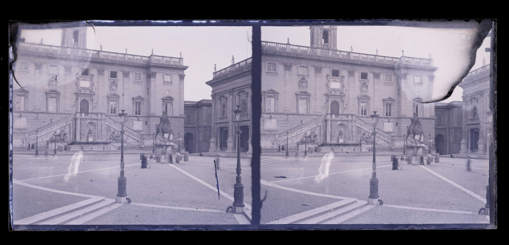 Place du capitole de Rome (Italie).