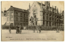Breteuil-sur-Iton. Guerre 1914-15-16-17-BRETEUIL SUR-ITON-Prise d'Armes.