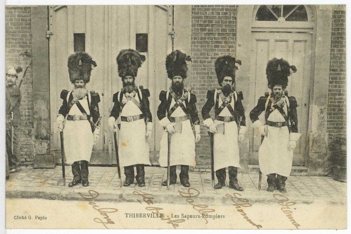 Thiberville. Les Sapeurs-Pompiers.