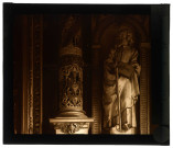 Église de Bernienville (Eure), autel-retable, détail.