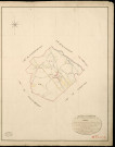 Fains. Tableau d'assemblage _ du Plan Parcellaire de la Commune de Fains _ Canton de Pacy sur Eure - Evreux - Eure. _ Terminé sur le Terrain le 25 Septembre 1852, sous l'administration de M. Le Marquis de Ste Croix, Préfet _ M. Renault, Maire _ et sous la Direction de M. Chauveau, Directeur des Contributions directes _ M. Lefébure, Géomètre en Chef. _ Par M. Lefebure Désiré, Géomètre de 1re classe.