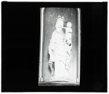 Église de Nojeon-en-Vexin (Eure), statue de Vierge à l'enfant.