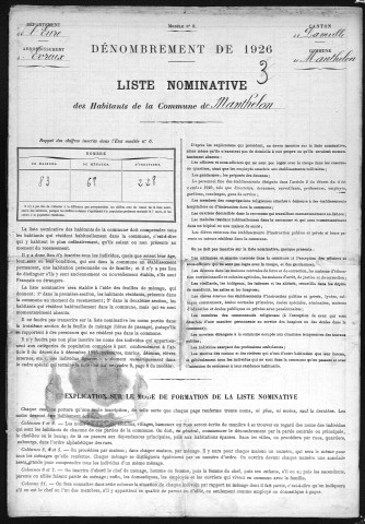 MANTHELON 1926