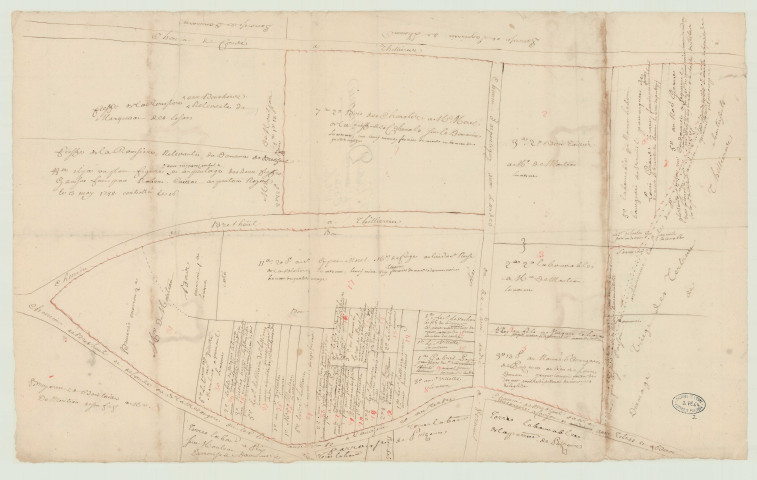 Dame-Marie - Trois plans parcellaires de Dame-Marie. *