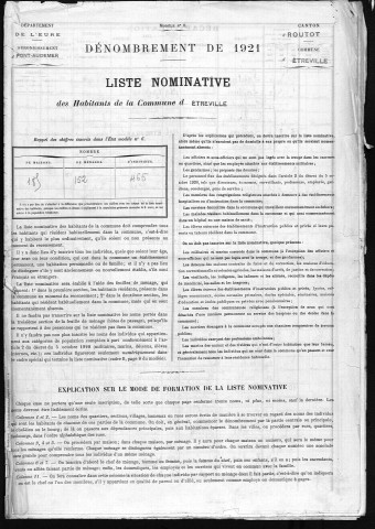 ETREVILLE 1921