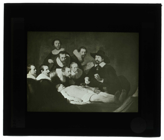 Musée de La Haye (Pays-Bas), tableau de Rembrandt « la Leçon d'Anatomie ».