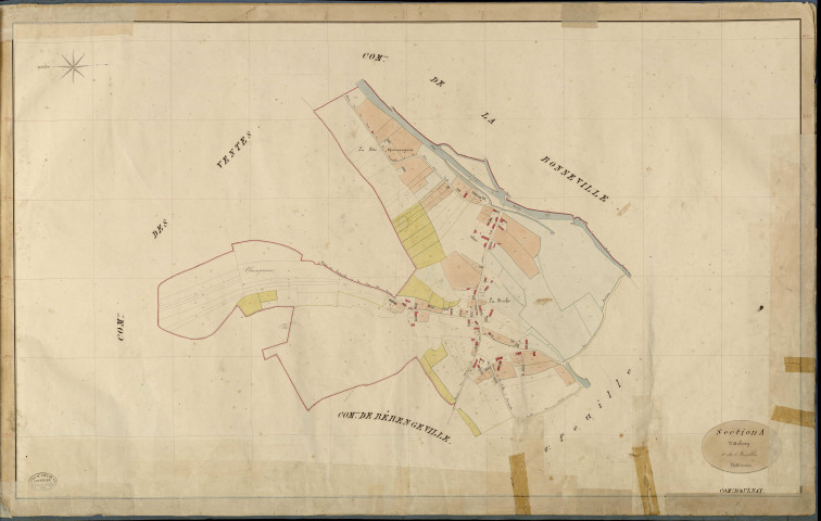 Aulnay-sur-Iton. Section A _ d'Aulnay _ 1re de 2 Feuilles