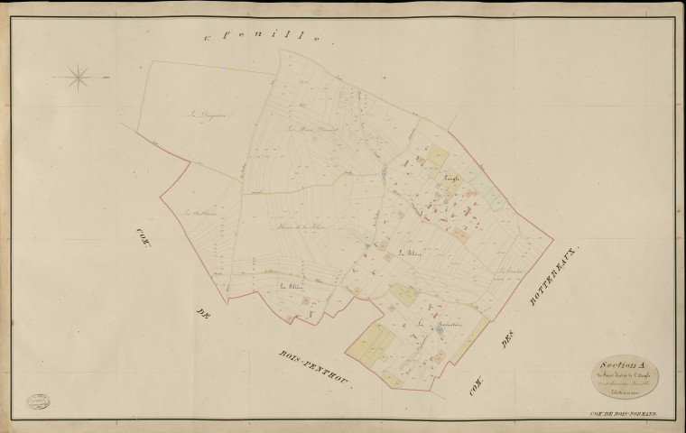Bois-Normand-la-Campagne. Section A _ de Saint Just et de l'Angle _ 2e et dernière Feuille