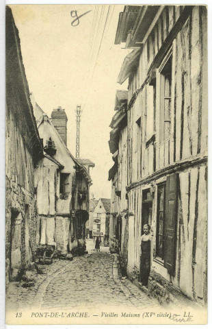 Pont-de-l'Arche. Vieilles Maisons (XVe siècle).