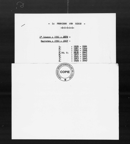BMS (1591-1680)