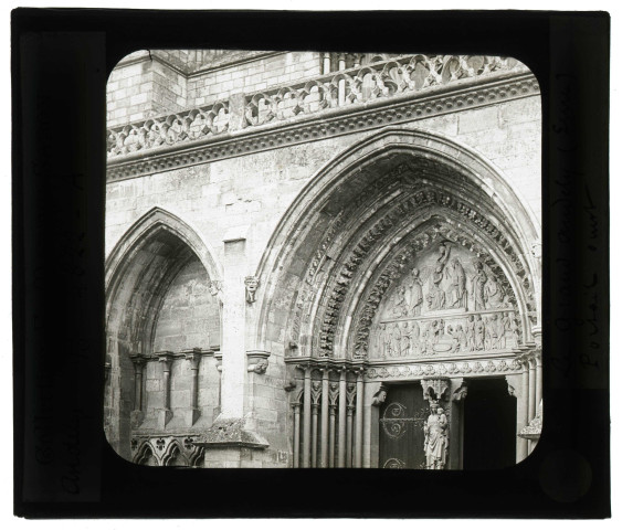 Collégiale Notre-Dame des Andelys (Eure), portail ouest.