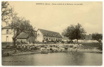 Breteuil-sur-Iton. Ferme modèle de la Malterre, vue partielle.