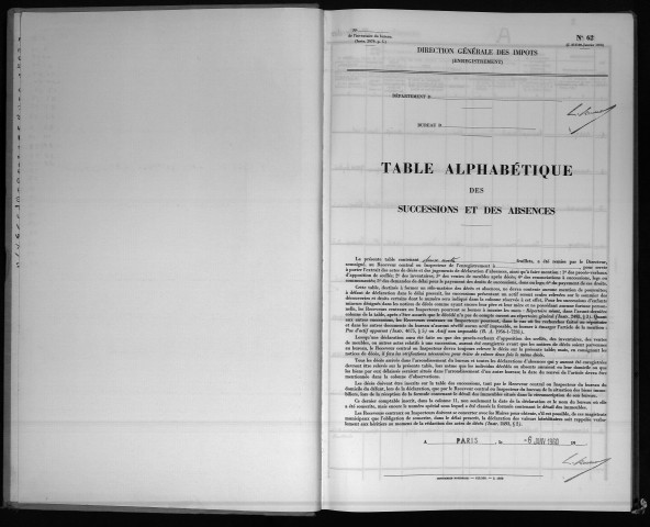 Tables 1955-1958