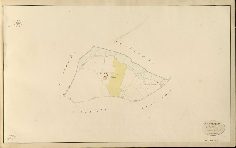 Cintray. Section D _ du Grand Cuisiney _ 2e et dernière Feuille