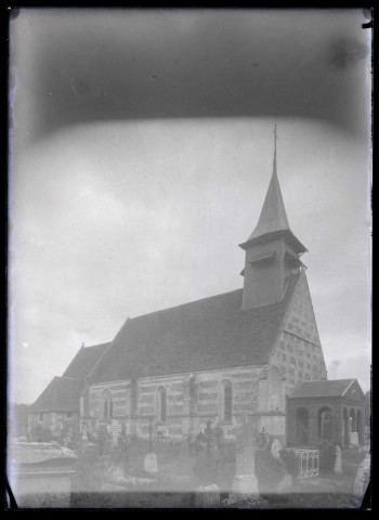 Église de Sainte-Marthe (Eure), vue générale.