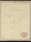 Fours-en-Vexin. Tableau d'assemblage du Plan Parcellaire de la Commune de Fours. _ Canton d'Ecos - Andelys - Eure. _ Terminé sur le terrain le 25 août 1836, sous l'administration de M. A Passy, Préfet - M. Chérence, Maire et sous la direction de M. Marel, Directeur des Contributions directes. _ M. Le Fébure, Géomètre en Chef. _ Par M. Pizier, Géomètre de 1re classe