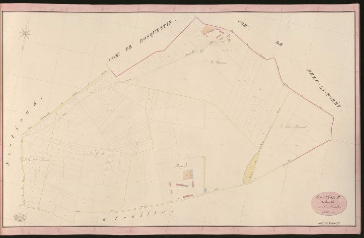 Morgny. Section B _ de Beautil _ 1re de 3 Feuilles