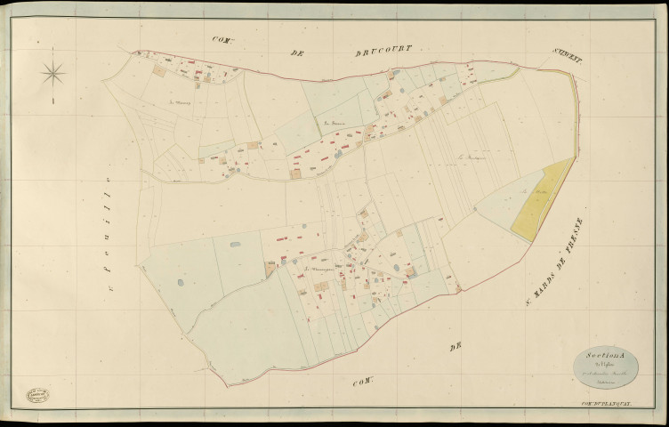 Planquay (Le). Section A _ de l'Eglise _ 2e et dernière Feuille
