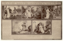 Amfreville-sous-les-Monts. Légende des Deux-Amants. Reproduction des tableaux anciens existant au Château.