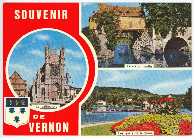 Vernon-Ville. Carte souvenir.