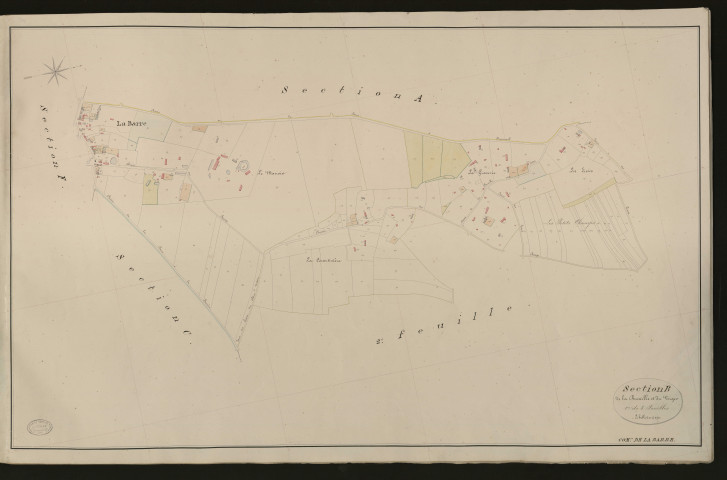 Barre-en-Ouche (La). Section B _ de la Bucailleet du Verger _ 1re de 3 Feuilles