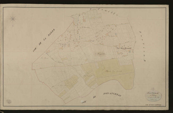 Bosc-Renoult-en-Ouche. Section A _ du Village _ 1re de 2 Feuilles