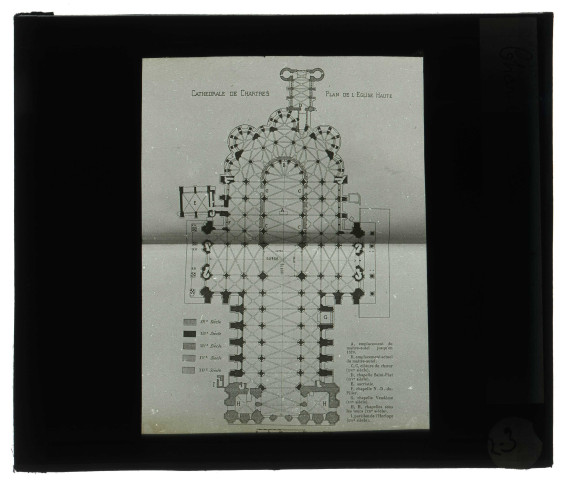 Cathédrale Notre-Dame de Chartres (Eure-et-Loir), plan général.