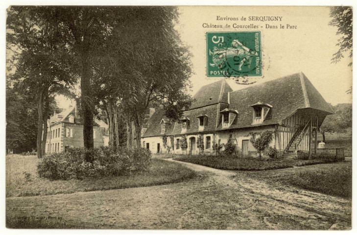 Fontaine-l'Abbé. Château de Courcelles - Dans le Parc.