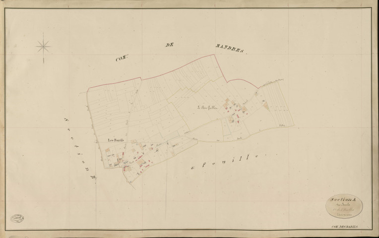 Barils (Les). Section A _ des Barils _ 1re de 3 Feuilles