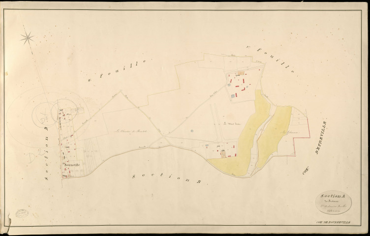 Bourneville. Section A _ de Brotonne _ 3e et dernière Feuille