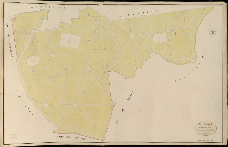 Vernon. Section I _ de la Forêt de Bizy _ 2e de 3 Feuilles