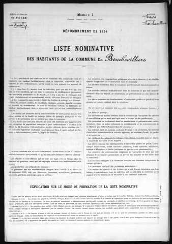 BOUCHEVILLIERS 1936