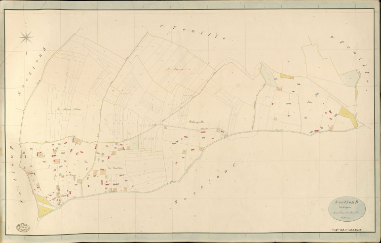 Saint-Germain-la-Campagne. Section B _ des Orgeries _ 3e et dernière Feuille