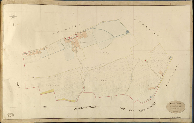 Arnières-sur-Iton. Section B _ du Moussel et de l'Eglise _ 2e de 3 Feuilles