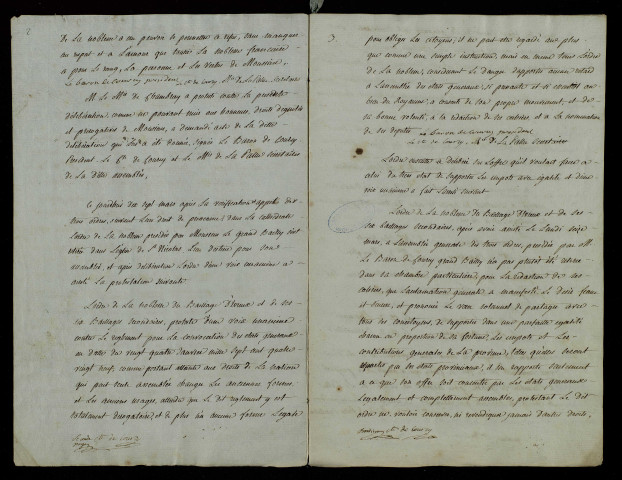 Procès-verbal manuscrit.