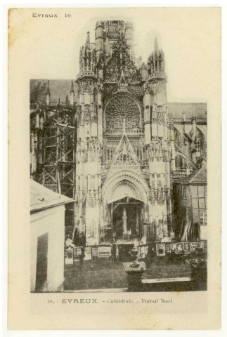 Evreux-Ville. Cathédrale - Portail Nord.