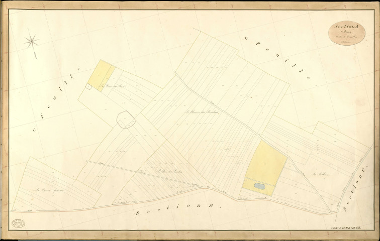 Irreville. Section A _ de Pourry _ 2e de 3 Feuilles